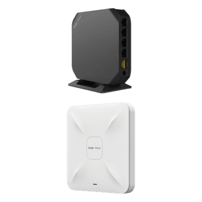 Kit Demo de Red Mesh / Administración en la Nube / 100 Usuarios Concurrentes / 600 Mbps / Balanceo Dual WAN / 2.0 ft x 2.0 ft Cobertura