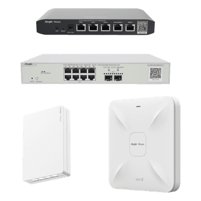 Kit Demo Redes Business y Enterprise / WiFi 6 / 600 Mbps / 100 Usuarios Concurrentes / Balanceo Dual ISP / VLANs Múltiples