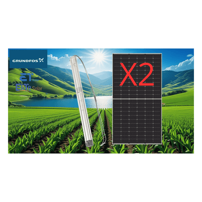 Kit De Bombeo Solar/ Bomba 035Kw / Módulos Solares 610w