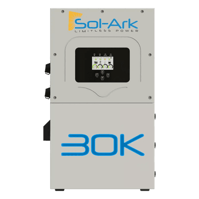 Inversor Híbrido Trifásico / 30 kW / 208 Vca / Acoplamiento CA/CC / IP65 / 160-500 Vcc Baterías