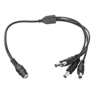 Cable Divisor de Energía DC / Jack Hembra 3.5 mm a 4 Macho / 22AWG / 1-24 VCC / 5A a 12VCC / 19 cm