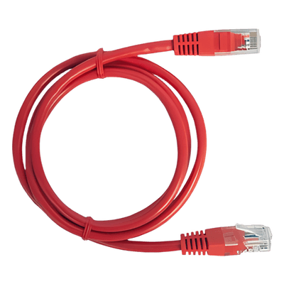 Cable de Parcheo UTP Cat6 / 0.5 m (1.64 ft) / Cobre Puro / Conectores RJ45 Chapados en Oro / Rojo