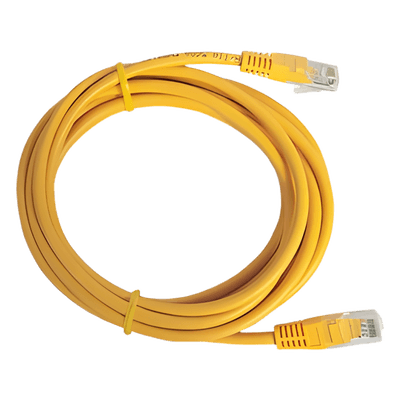 Cable de Parcheo UTP Cat6 / 3.0 m (9.84 ft) / 1 Gbps+ / RJ45 / Amarillo
