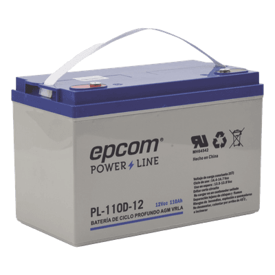 Batería AGM-VRLA Ciclo Profundo / 12 Vcc / 110 Ah / Terminales M6 HEX / Aplicación Fotovoltaica