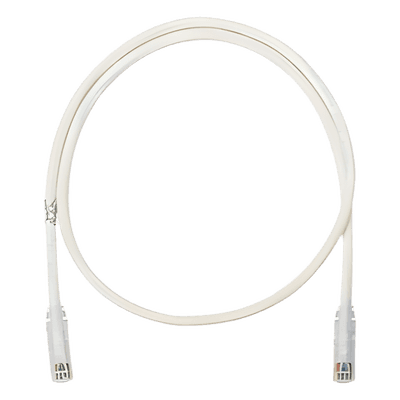 Cable de Parcheo UTP / Cat 6 / 2 m (6.56 ft) / 24 AWG / T568B / Blanco Mate