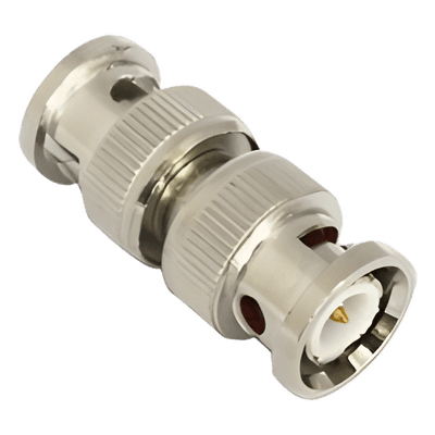 Adaptador Coaxial / BNC Macho a BNC Macho / 75 Ohm / Barril / Níquel-Oro-PTFE / 13.9 mm x 33.6 mm