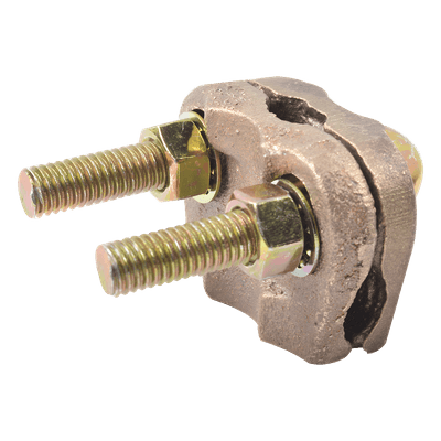 Conector de Varilla a Cable / Varilla 3/4" / Cable 2/0 AWG a 350 Kcmil / Tubería 3/8" a 3/4" / Bronce de Alta Conductividad