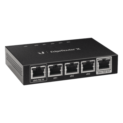 EdgeRouter X de 5 puertos Gigabit con funciones avanzadas de ruteo
