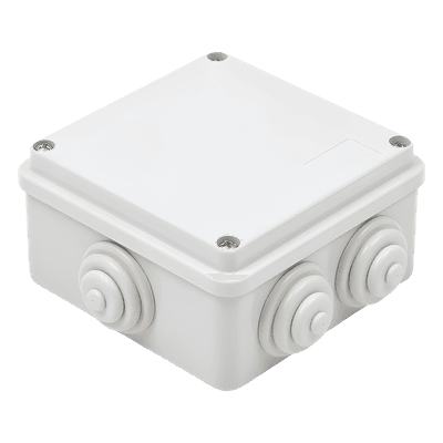 Caja de Derivación Estanca / 6 Entradas / IP55 / IK08 / 100x100x50 mm / Libre de Halógenos / -24 a 60°C