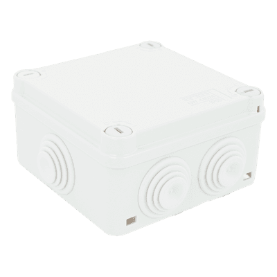 Caja de Derivación Estanca / 6 Entradas / IP55 / IK08 / 100x100x50 mm / Libre de Halógenos / -24 a 60°C