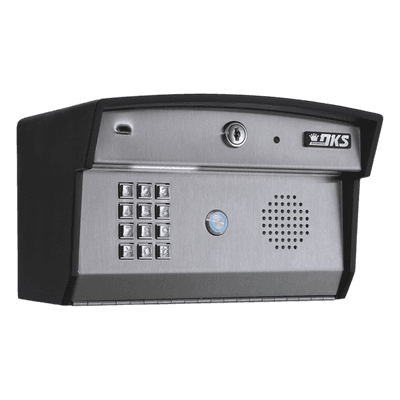 Access PLUS DKS / Atienda la puerta aún sin estar en casa! / Interfon telefónico / 27 números celulares / Control de acceso / 2 puertas / Lineas A/D