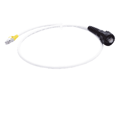 Patch Cord Industrial Reforzado / Cat6A Blindado S/FTP / IP66/IP67 / LS0H / 0.91 m (3 ft)