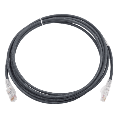 Patch Cord Cat6 UTP / CM/LS0H / 2.13m (7 ft) / 26 AWG / Ultra Delgado / Negro