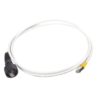 Patch Cord Industrial Reforzado / Cat6A Blindado S/FTP / IP66/IP67 / CM/LS0H / 2.13 m (7 ft)