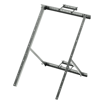 Soporte de Montaje para Panel Solar / Ajustable 25° a 50° / Galvanizado Electrolítico / 15 kg / Torre y Poste