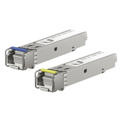UFiber Módulo SFP, transceptor MiniGibic MonoModo 1.25 Gbps, distancia 3km, un conector LC, incluye 2 tranceptores