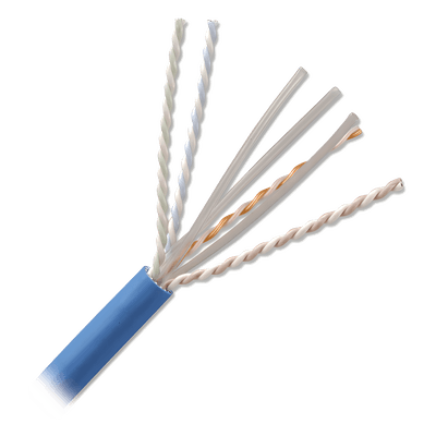 Bobina de Cable U/UTP Cat6A / 23 AWG / CMR Riser / 305 m (1000 pies) / 500 MHz / 10GBase-T