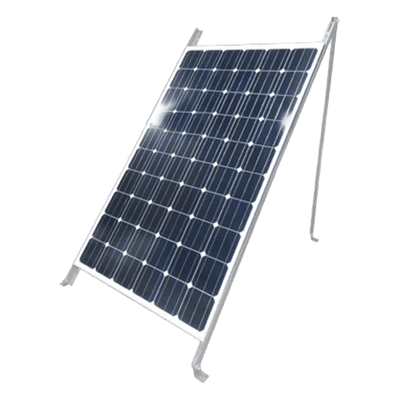 Montaje de Piso para 1 Módulo Solar (Ver compatibilidad). Galvanizado Electrolítico.
