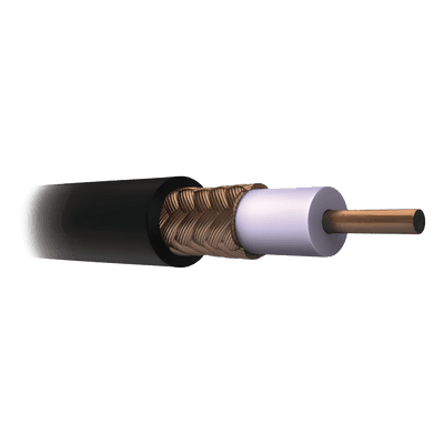 Cable Coaxial RG11/U / 305 m (1000 ft) / AWG 14 / PE Espumado / Blindaje 60% / Intemperie / Video Vigilancia