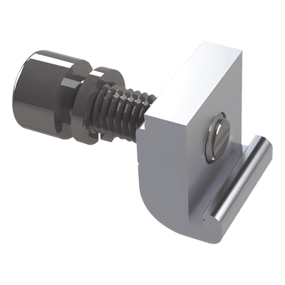 Conector G con tornillo para fijación en riel 7