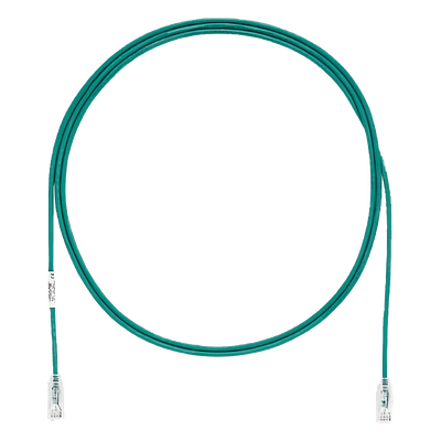 Cable de Parcheo UTP / Cat6 / 28AWG / Diámetro Reducido / 0.3 m (1 Pie) / Verde