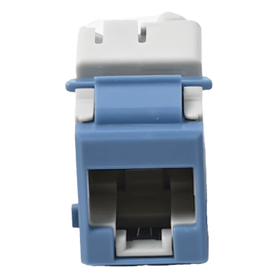 Jack Keystone Cat6 / UTP / Terminación 110 / Color Azul / -10 a 60°C / UL 94 V-0