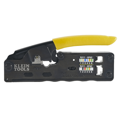 Ponchadora/Pelacables/Cortacables / Matraca ciclo completo / RJ45-RJ11/12 / Cat3-Cat5e-Cat6 / Compacta ergonómica