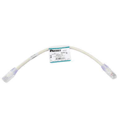 Cable de Parcheo UTP / Cat 6 / 0.3 m (1 ft) / 24 AWG / T568B / CM / Blanco