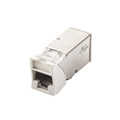 Jack Cat6A Blindado / Montaje Híbrido Plano y Angulado / 48 Puertos en 1U / F/UTP / Color Blanco