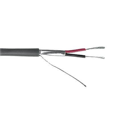 Cable de Control / Calibre 22 AWG / 2 Conductores / Blindado / 305 m (1000 ft) / Riser CMR / UL 1666 / Color Gris